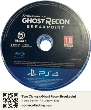 Tom Clancy's Ghost Recon Breakpoint PlayStation 4, PAL disc