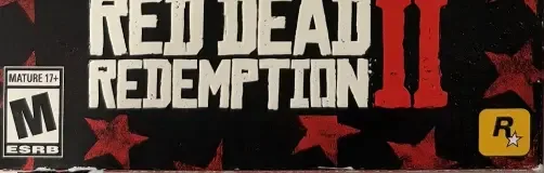 Red Dead Redemption 2, the ESRB box on its front