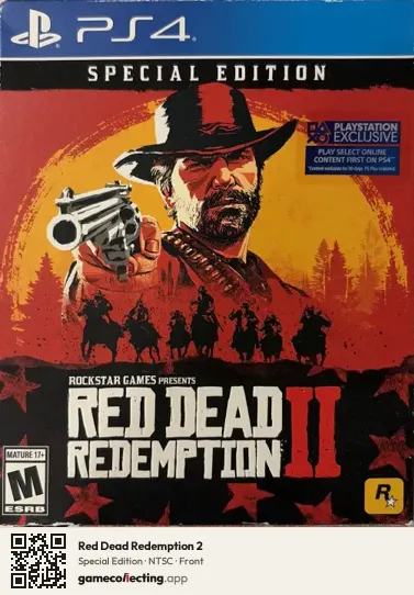 Red Dead Redemption 2 PlayStation 4, NTSC box front