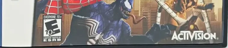 Spider-Man: Friend or Foe, the ESRB box on its front