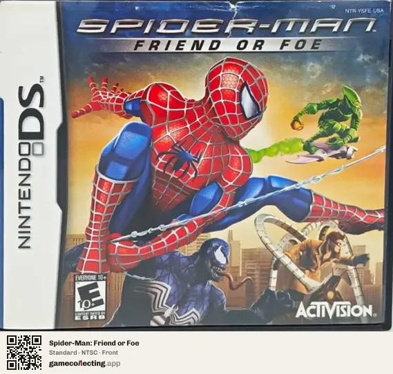 Spider-Man: Friend or Foe Nintendo DS, NTSC box front