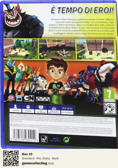 Ben 10 PlayStation 4, Italy box back