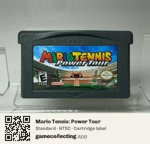 Mario Tennis: Power Tour Game Boy Advance, NTSC cartridge label