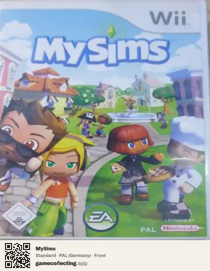 MySims Nintendo Wii, Germany box front
