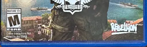 Sniper Elite 4, the ESRB box on its front
