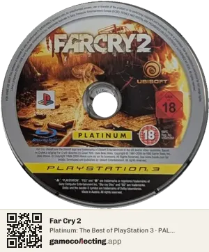Far Cry 2 PlayStation 3, PAL disc