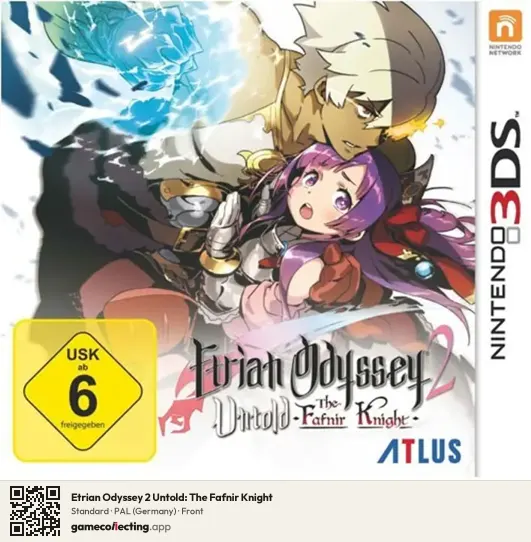 Etrian Odyssey 2 Untold: The Fafnir Knight Nintendo 3DS, Germany box front
