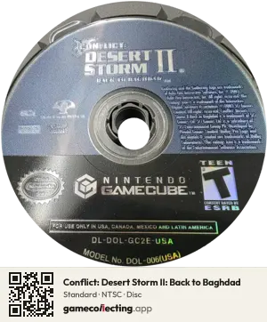 Conflict: Desert Storm II: Back to Baghdad Nintendo GameCube, NTSC disc