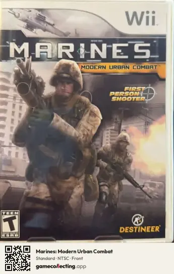 Marines: Modern Urban Combat Nintendo Wii, NTSC box front
