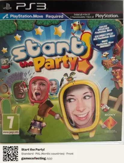 Start the Party! PlayStation 3, Nordic countries box front