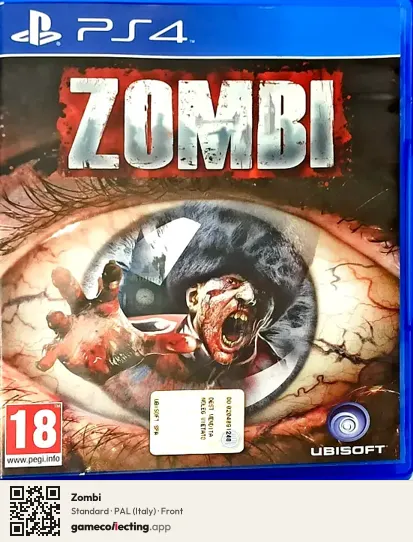 Zombi PlayStation 4, Italy box front