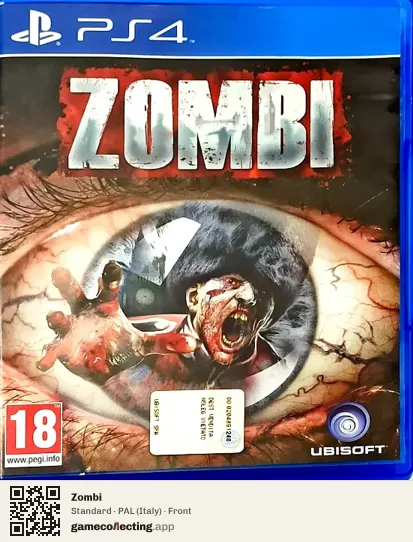 Zombi PlayStation 4, Italy box front