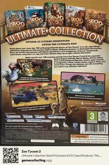 Zoo Tycoon 2 Computer, PAL box back