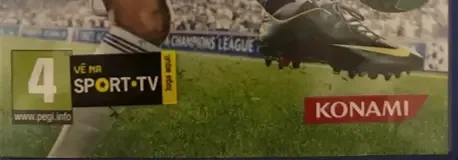 Pro Evolution Soccer 2013, the PEGI square on its front