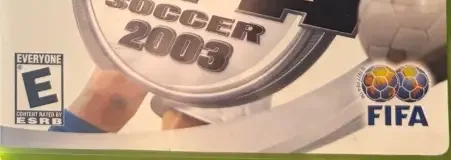 FIFA Soccer 2003, the ESRB box on its front