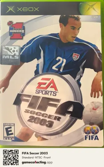 FIFA Soccer 2003 Xbox, NTSC box front