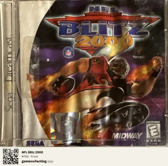 NFL Blitz 2000 Sega Dreamcast, NTSC box front