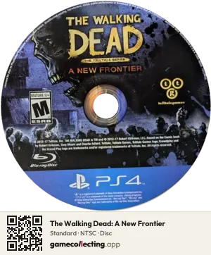 The Walking Dead: A New Frontier PlayStation 4, NTSC disc