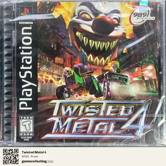 Twisted Metal 4 PlayStation, NTSC box front