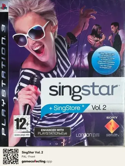 SingStar Vol. 2 PlayStation 3, PAL box front