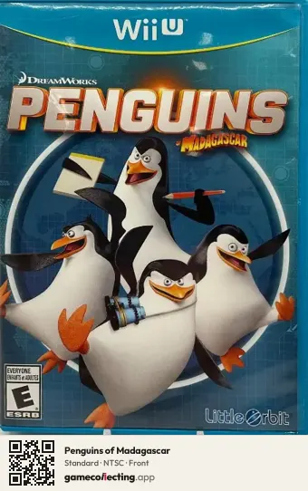 Penguins of Madagascar Nintendo Wii U, NTSC box front