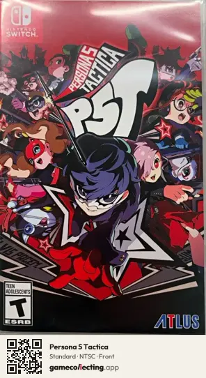 Persona 5 Tactica Nintendo Switch, NTSC box front
