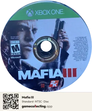 Mafia III Xbox One, NTSC disc