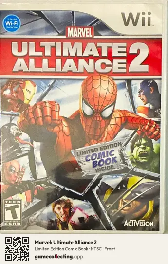 Marvel: Ultimate Alliance 2 Nintendo Wii, NTSC box front