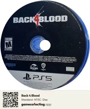 Back 4 Blood PlayStation 5, NTSC disc