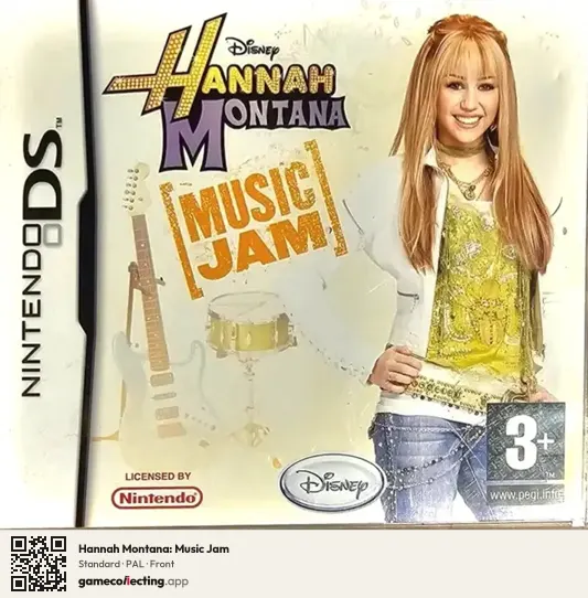 Hannah Montana: Music Jam Nintendo DS, PAL box front