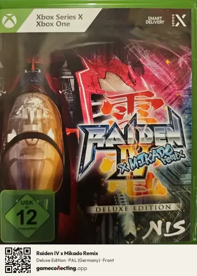 Raiden IV x Mikado Remix Xbox Series X, Germany box front