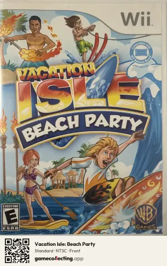 Vacation Isle: Beach Party Nintendo Wii, NTSC box front