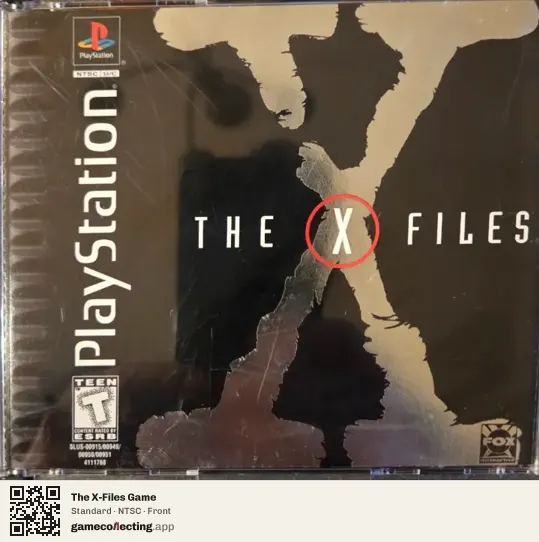 The X-Files Game PlayStation, NTSC box front