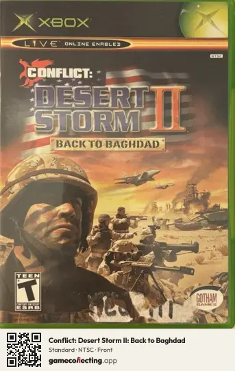 Conflict: Desert Storm II: Back to Baghdad Xbox, NTSC box front