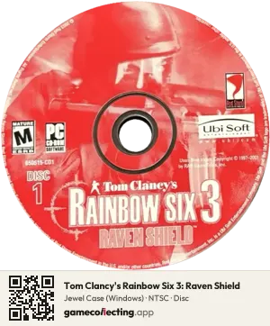 Tom Clancy's Rainbow Six 3: Raven Shield Computer, NTSC disc