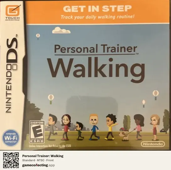 Personal Trainer: Walking Nintendo DS, NTSC box front