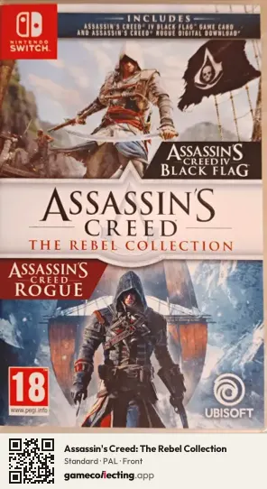 Assassin's Creed: The Rebel Collection Nintendo Switch, PAL box front