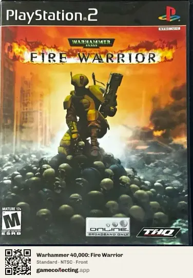 Warhammer 40,000: Fire Warrior PlayStation 2, NTSC box front