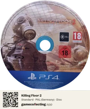 Killing Floor 2 PlayStation 4, PAL disc