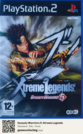 Dynasty Warriors 5: Xtreme Legends PlayStation 2, PAL box front