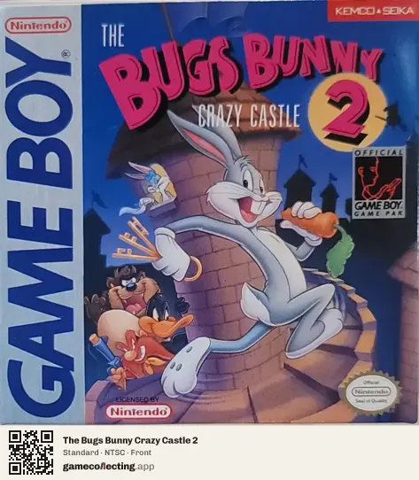 The Bugs Bunny Crazy Castle 2 Game Boy, NTSC box front