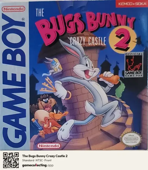 The Bugs Bunny Crazy Castle 2 Game Boy, NTSC box front