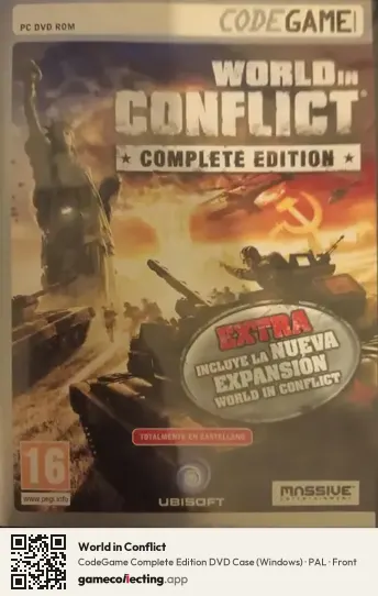 World in Conflict Computer, PAL box front