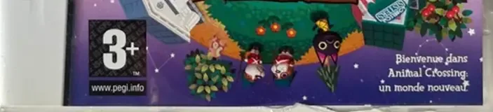 Animal Crossing: Wild World, the PEGI square on its front