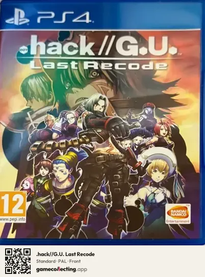 .hack//G.U. Last Recode PlayStation 4, PAL box front