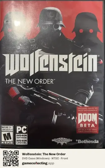 Wolfenstein: The New Order Computer, NTSC box front