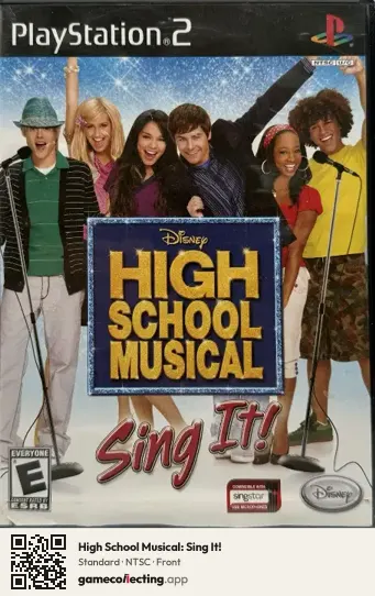 High School Musical: Sing It! PlayStation 2, NTSC box front