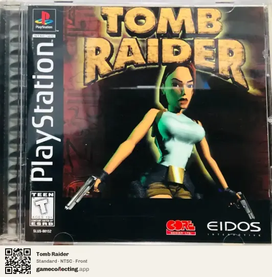 Tomb Raider PlayStation, NTSC box front