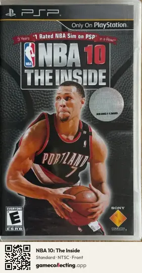 NBA 10: The Inside PlayStation Portable, NTSC box front