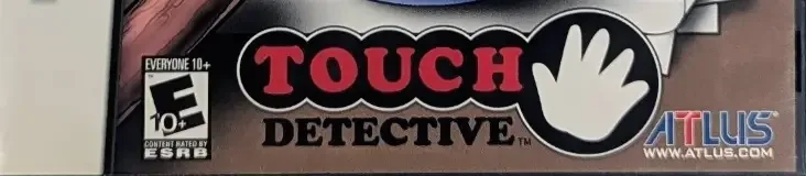 Touch Detective, the ESRB box on its front